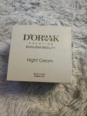 D'OR24K Prestige Endless Beauty Night Cream - Ivory & Gold Packaging